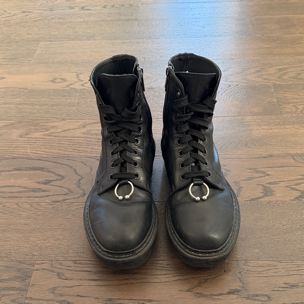 Neil Barrett Black Leather Men's Boots
